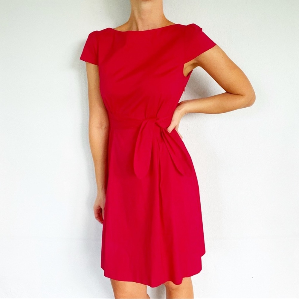 Theory Analba Red Dress - size 4 - EUC 🔥❤️